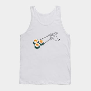 Kawaii Sushi rolls with chopsticks Tank Top